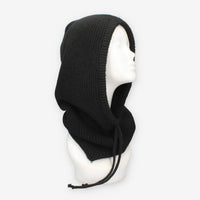 Cappuccio in maglia di misto lana nero – Vivienne