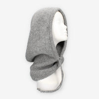 Cappuccio in maglia di misto lana grigio – Vivienne