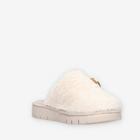 Pantofole in Pelliccia Sintetica Bianca - Modello WARM29