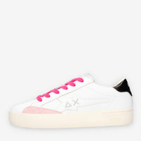 Sun 68 Z45432T-0111BIANCO/NERO GIRL'S KATY LEATHER (TEEN)
