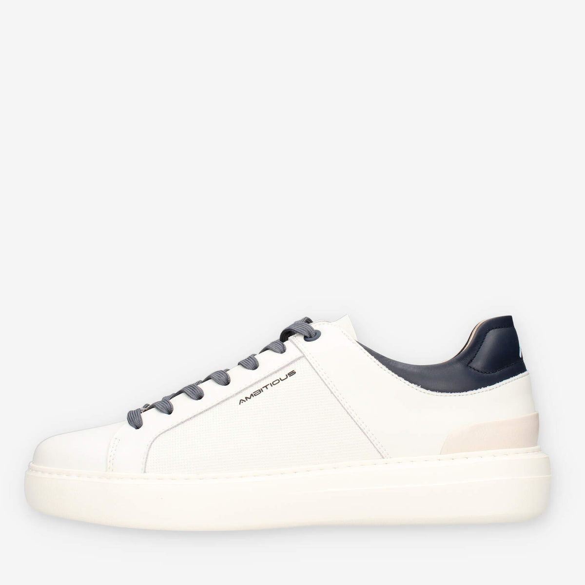 Ambitious 14199-7357AM-W/N Sneakers bianche e blu da uomo