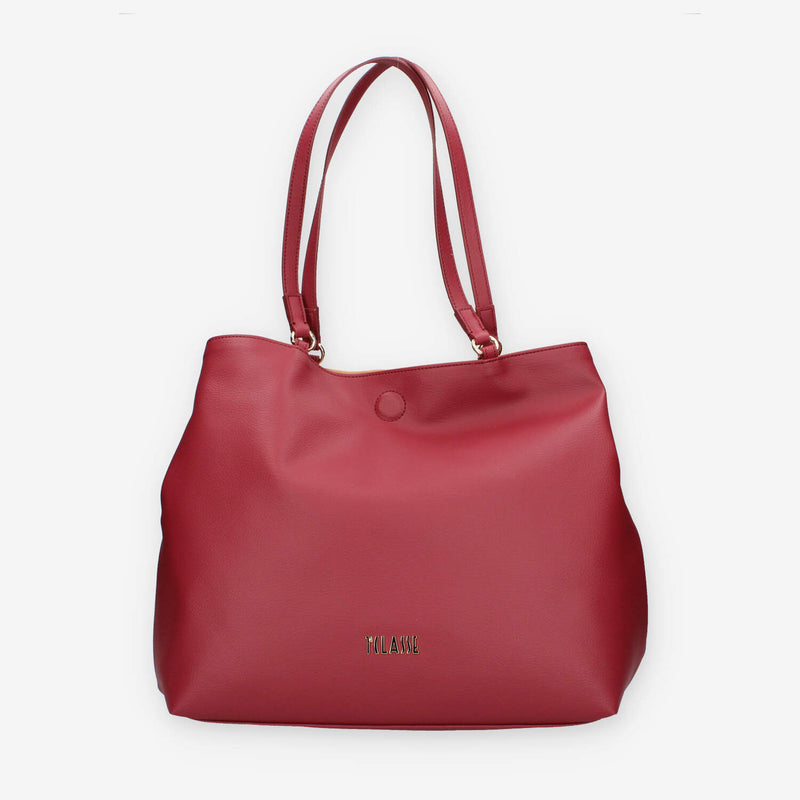 Alviero Martini Prima Classe LMLE28-9729-0312 Shopping reversibile rosso tiziano e Geo Classic