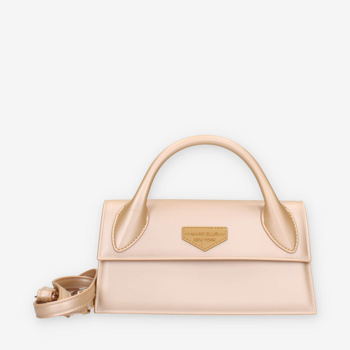 Marc Ellis FLAT ARROW_24-APRICOT / GOLD Borsa a tracolla albicocca e oro