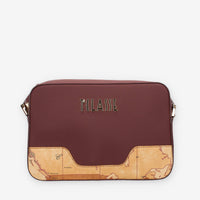 Alviero Martini Prima Classe LMLD99-9636-0286 Borsa a tracolla gommata bordeaux e Geo Classic