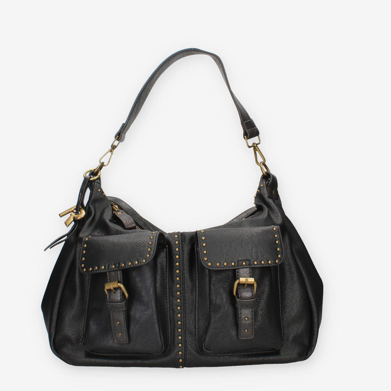 Refresh 183341-NEGRO BOLSO Borsa a spalla nero da donna