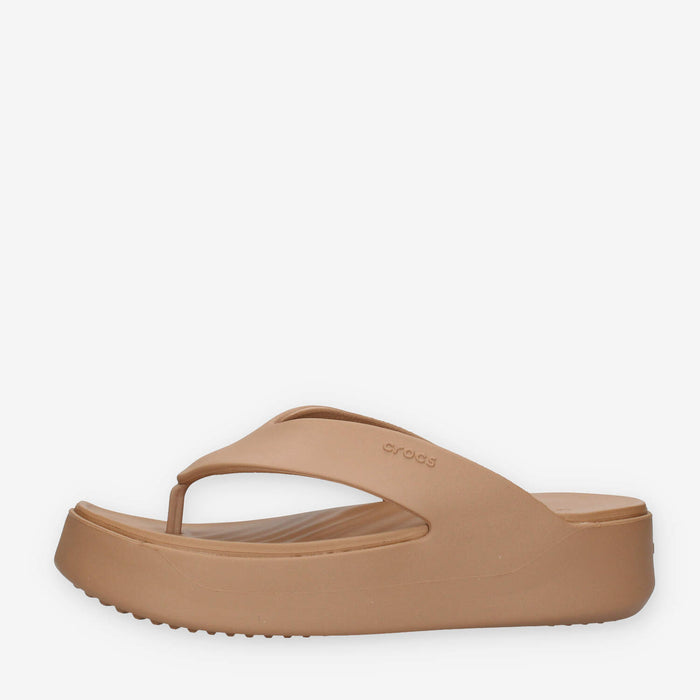 Crocs CR.209410-MICH Getaway Platform Flip Infradito marroni da donna