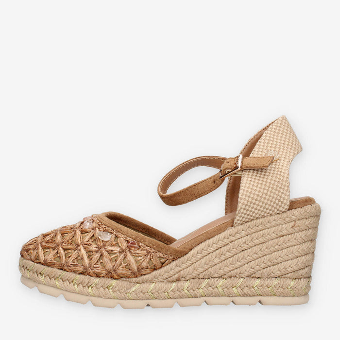 O-Joo OL61501A-026 GERI FLOWER Espadrillas marroni da donna