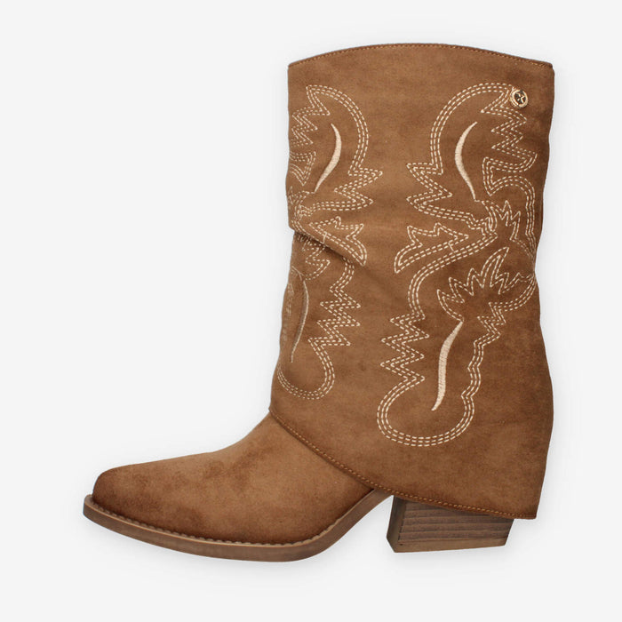 Xti Tentations 144470-CAMEL Stivaletti camel da donna