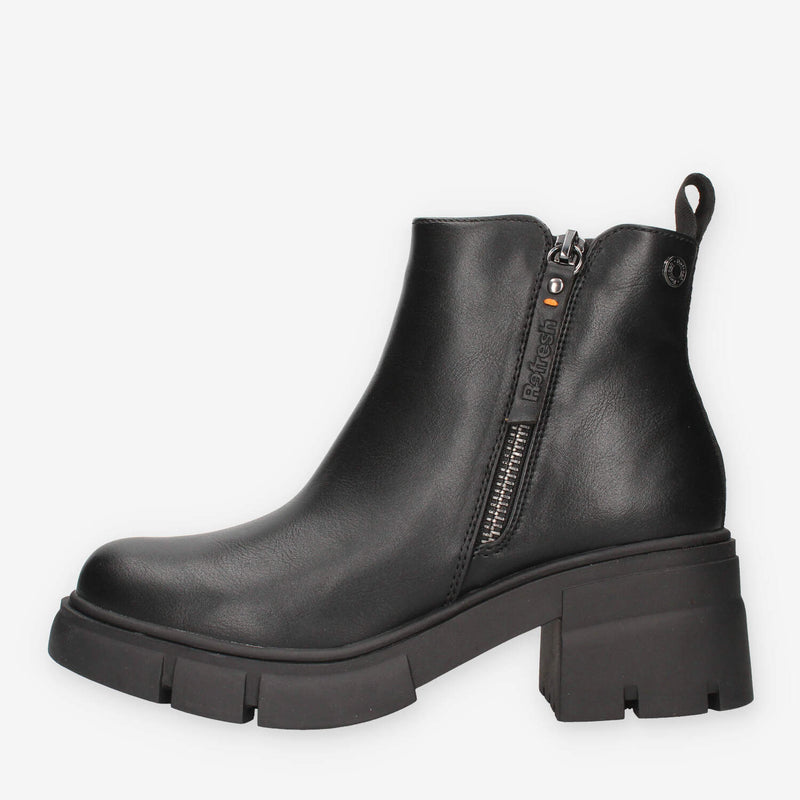 Refresh 171054-NEGRO BOTIN Stivaletti neri da donna