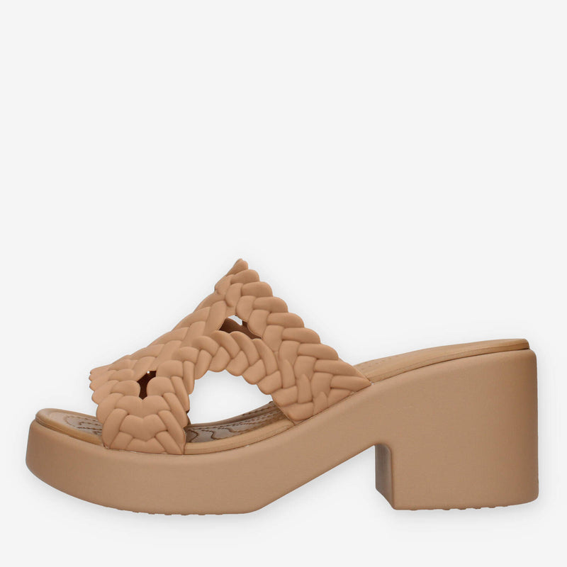 Crocs CR.209979-SEPI Brooklyn Woven Slide Heel W