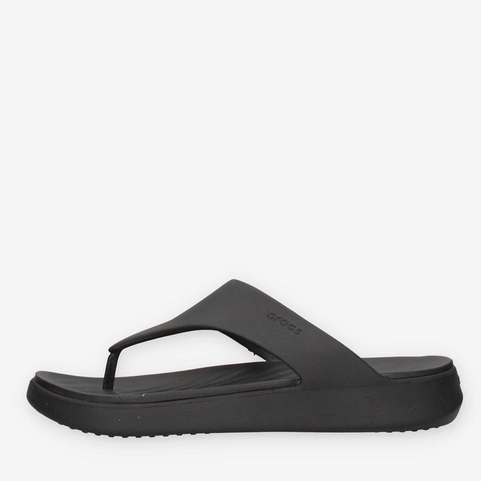Crocs CR.212018-BLK Getaway Triangle Flip Infradito nere da donna