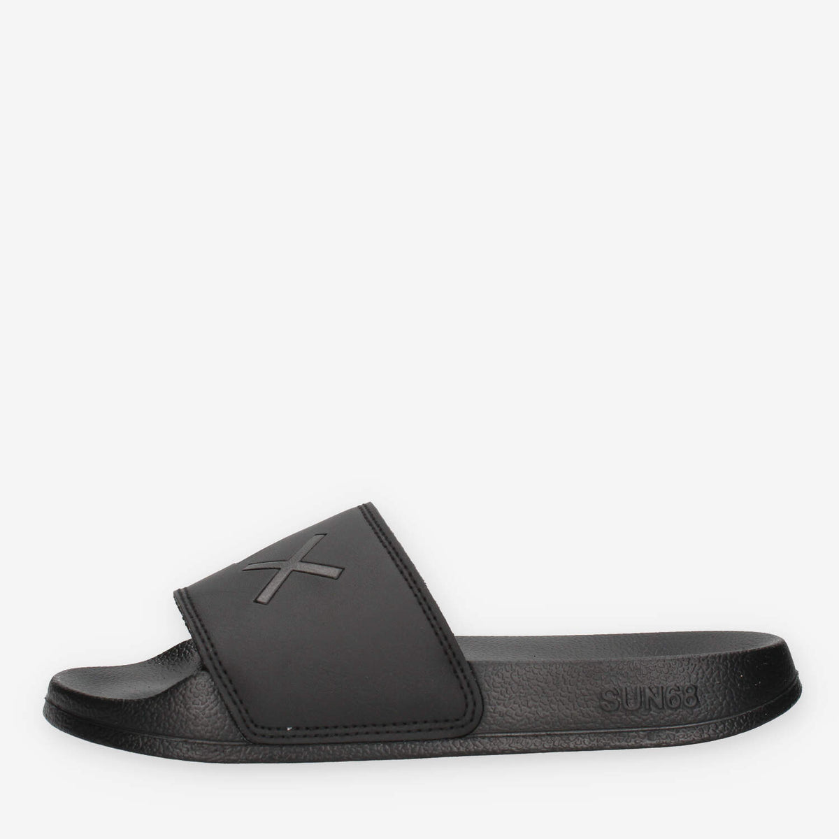 Sun 68 X36310T11NERO BOY'S SLIPPERS LOGO (TEEN) Ciabatte nere da bimbo