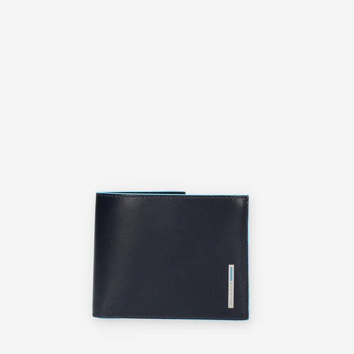 Piquadro Portafogli blu con porta carte di credito