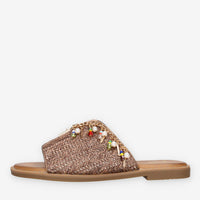 O-Joo OL61511A-028 MILEY CARRIBEAN Sandali scalzati marroni da donna