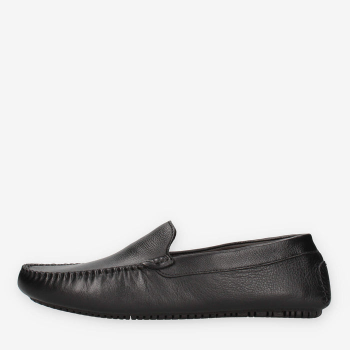 Frau 12M0-BLACK Mocassini neri da uomo