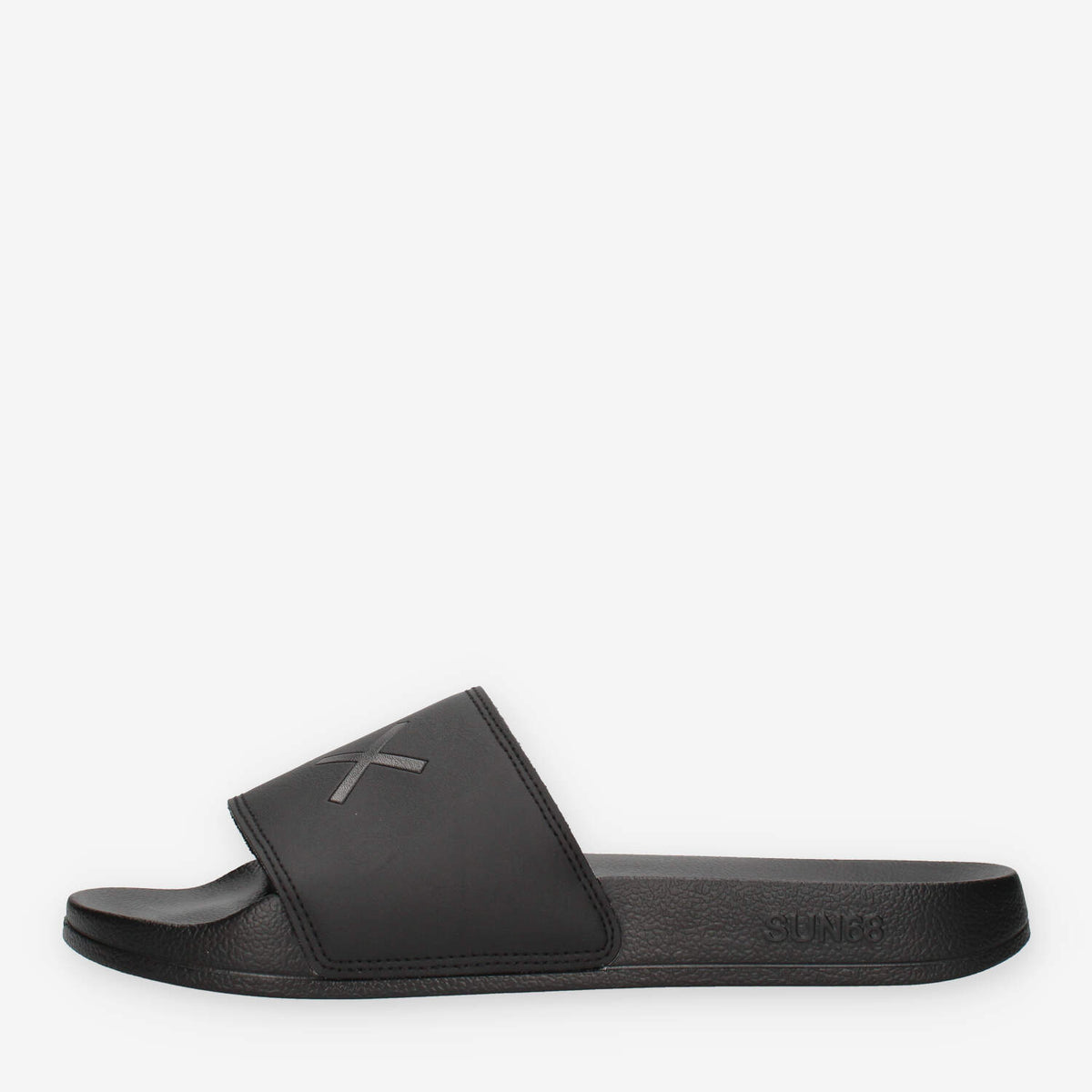Sun 68 X36110-11NERO SLIPPERS LOGO Ciabatte nere da uomo