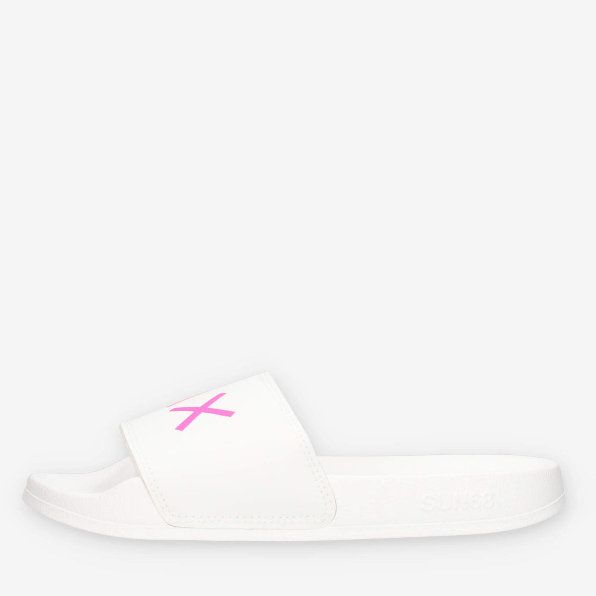 Sun 68 X36210-01BIANCO SLIPPERS LOGO Ciabatte bianche da nonna