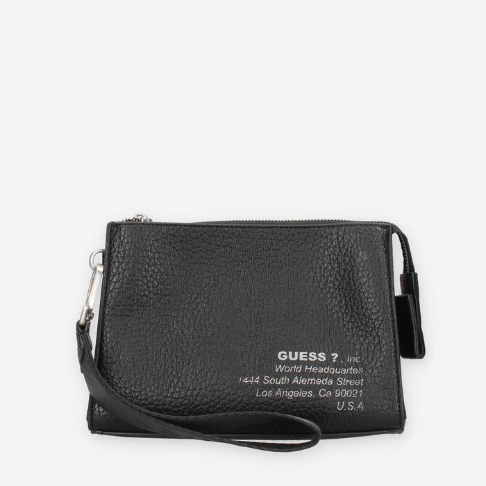 Guess PMNYLGP5438-BLA NEW YORK Pochette nera da uomo