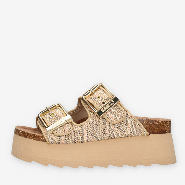 Colors of California HC.BES602-NAT Sandali scalzati beige da donna