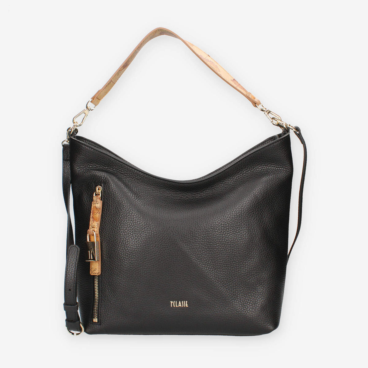 Alviero Martini Prima Classe LLD56-G630-0001 Borsa a spalla nera e Geo Classic