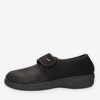 Clia Walk HOME67-NERO Ciabatte a scarpa nere da donna
