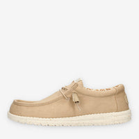 Hey Dude HD.40700-265 Wally Stretch Canvas Slip on beige da uomo