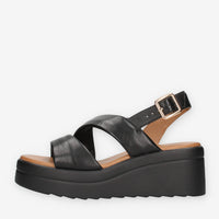 Inuovo A99023-BLACK Sandali neri da donna