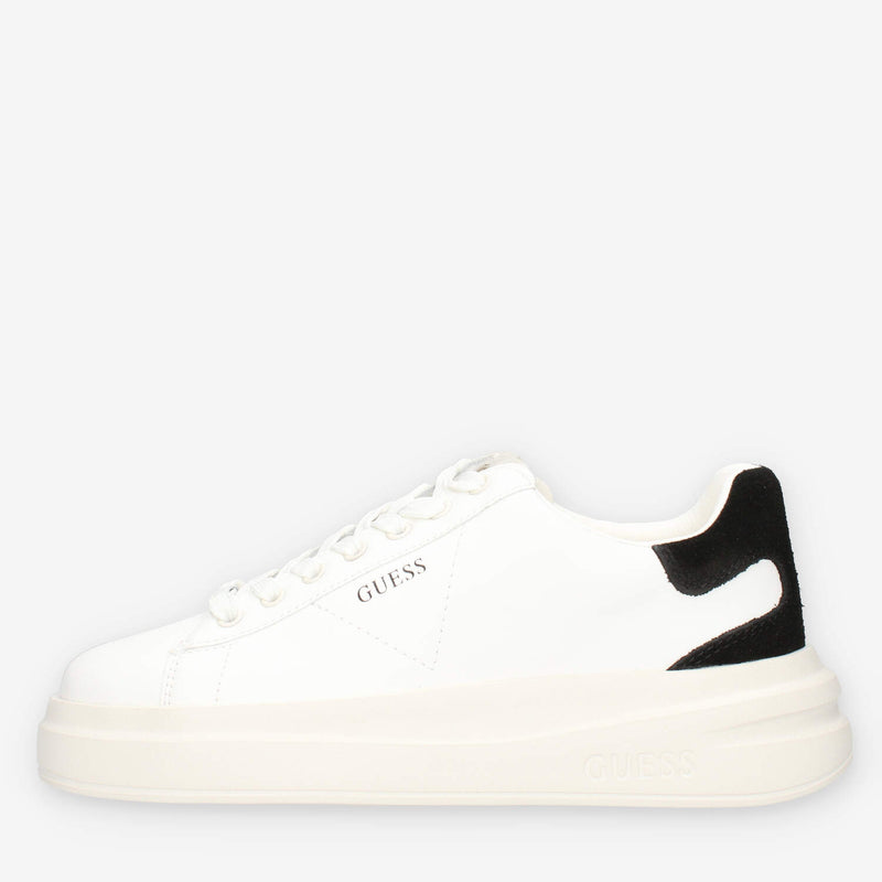 FLJELB-LEA12-WHBLK Guess Sneakers bianche e nere da donna