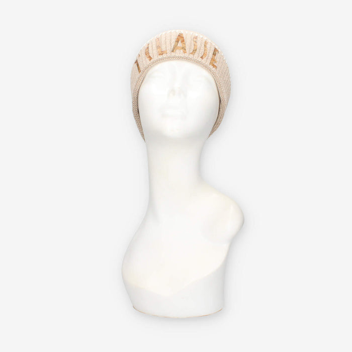 Alviero Martini Prima Classe KC059-1760-0927 Cappello beige con logo Geo Classic