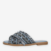 O-Joo OL61510A-44 MILEY CROSS Sandali scalzati azzurri da donna
