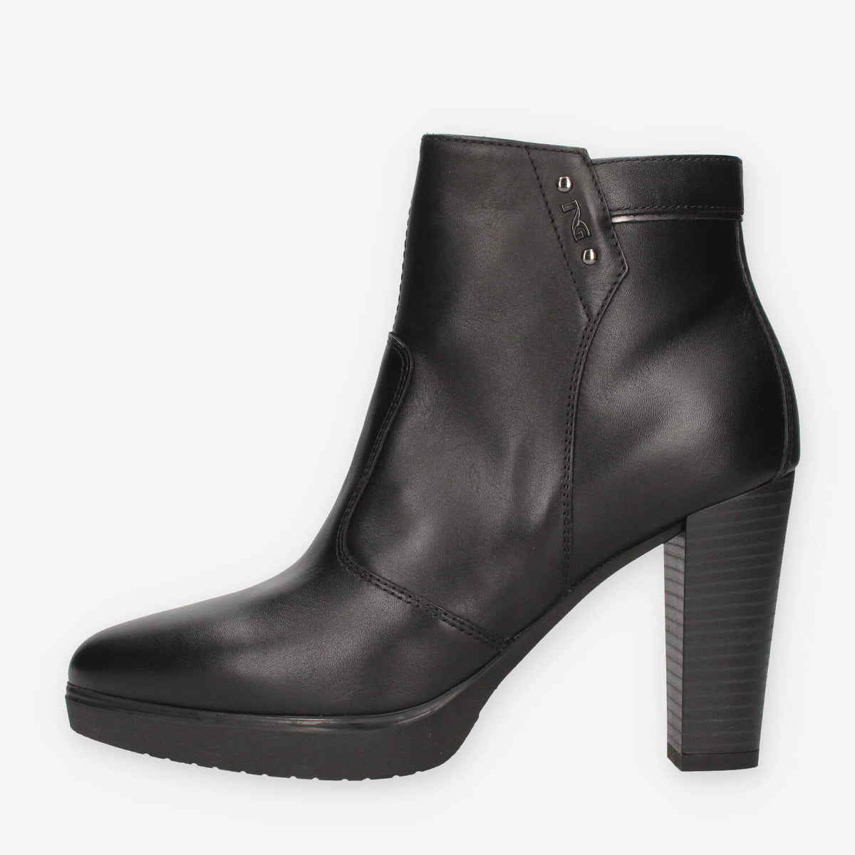 Nero Giardini I513810D-100 Stivaletti neri con tacco
