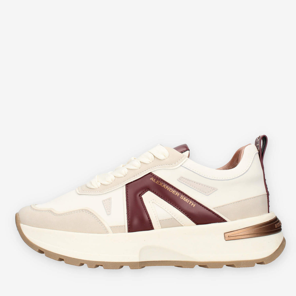 Alexander Smith ASBCLPW-2006-FBX LIVERPOOL WOMAN OFF WHITE BORDEAUX