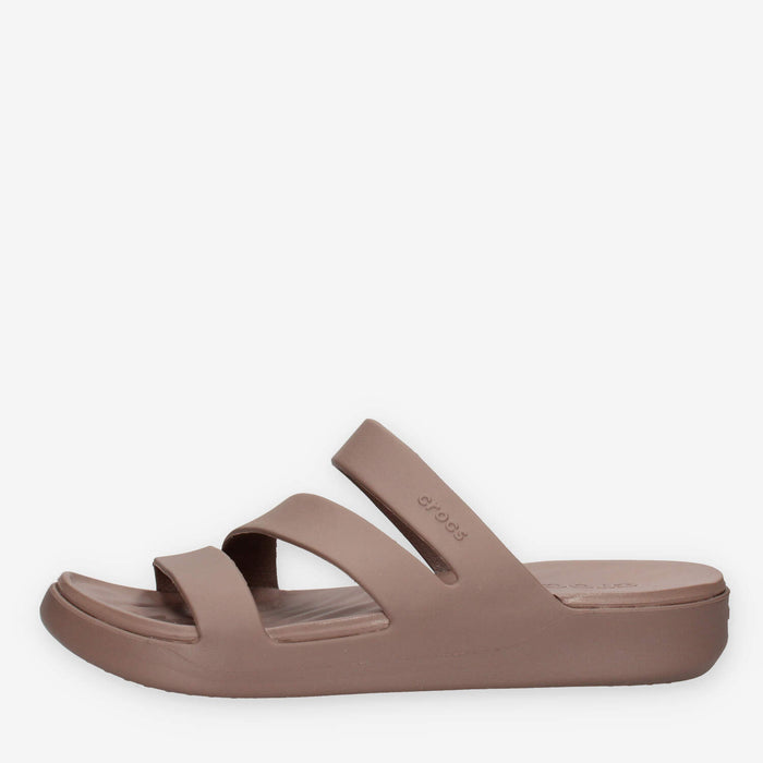 Crocs CR.209587-TRUF Getaway Strappy Ciabatte marroni da donna