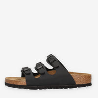 Birkenstock 0053013-BLACK Florida SFB Sandali scalzati neri (calzata stretta)