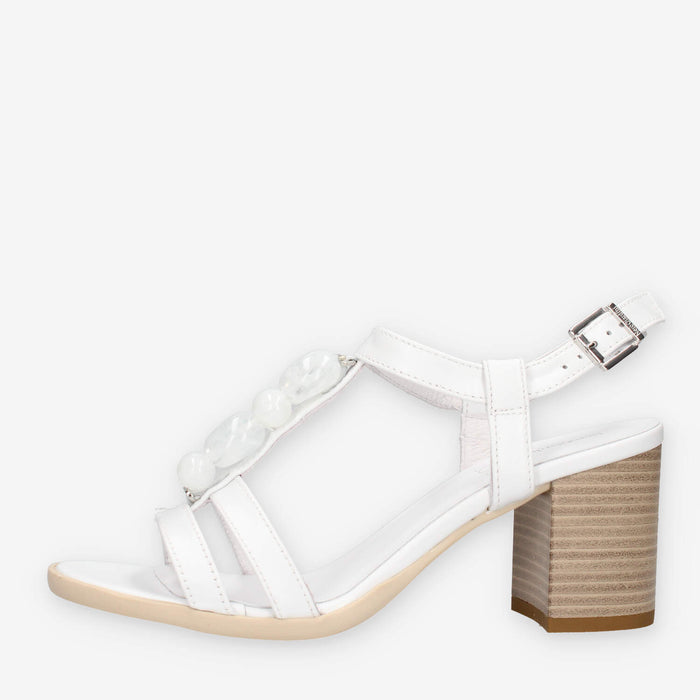 Nero Giardini E615860D-707 Sandali bianchi da donna