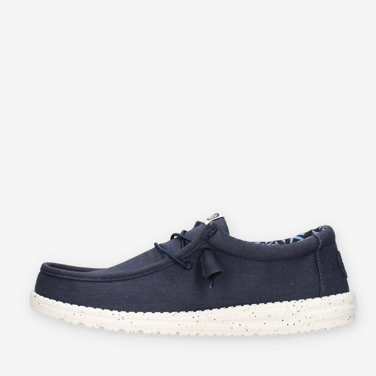 Hey Dude HD.40700-410 Wally Stretch Canvas Slip on blu da uomo