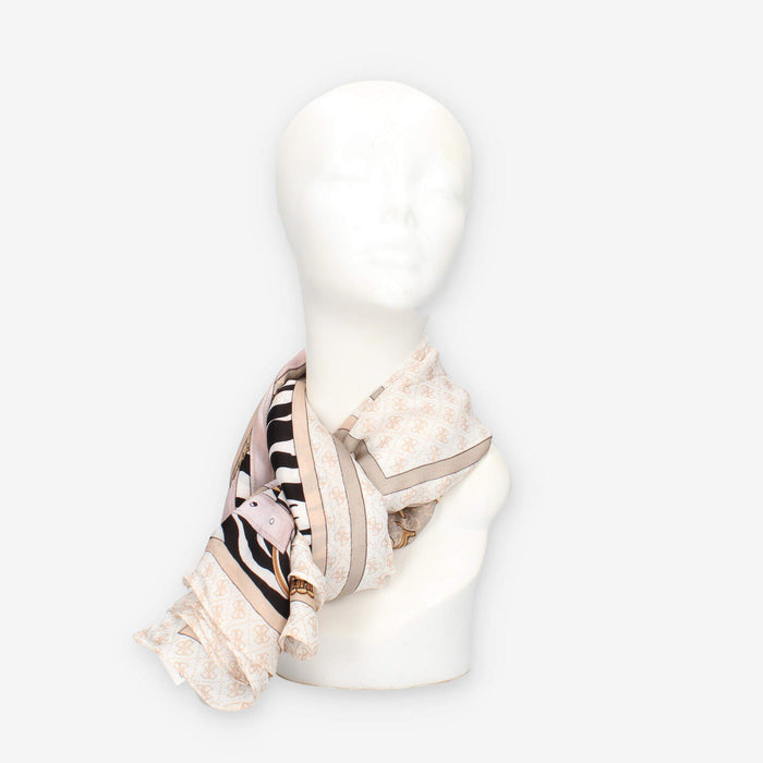 Guess AW5302-SIL03-DKO Foulard quadrato beige logato