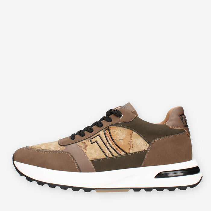 Alviero Martini Prima Classe ZU160-300H-0010 Sneakers da uomo marroni e Geo Classic