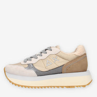 Z44213-31BIANCO PANNA Sun 68 Big Ally Winter Sneakers beige da donna