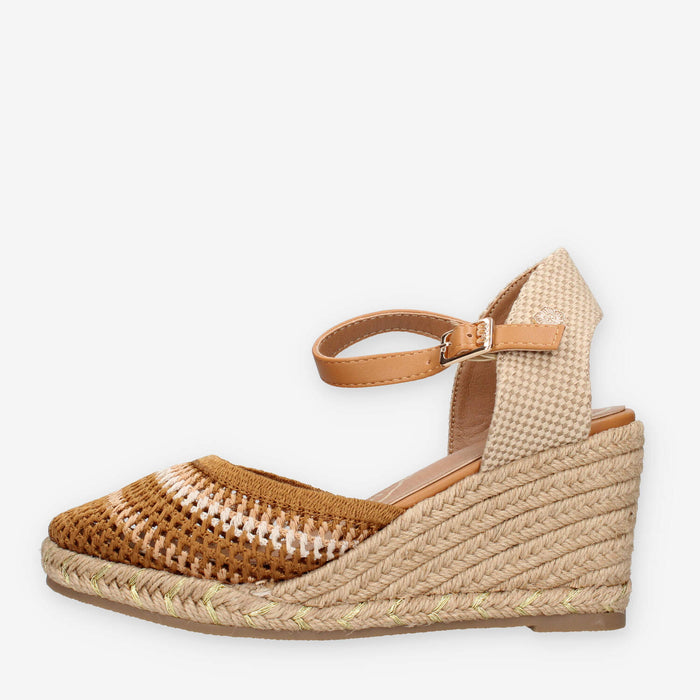 O-Joo OL61530A-026 GERI CROCHET Espadrillas marroni da donna