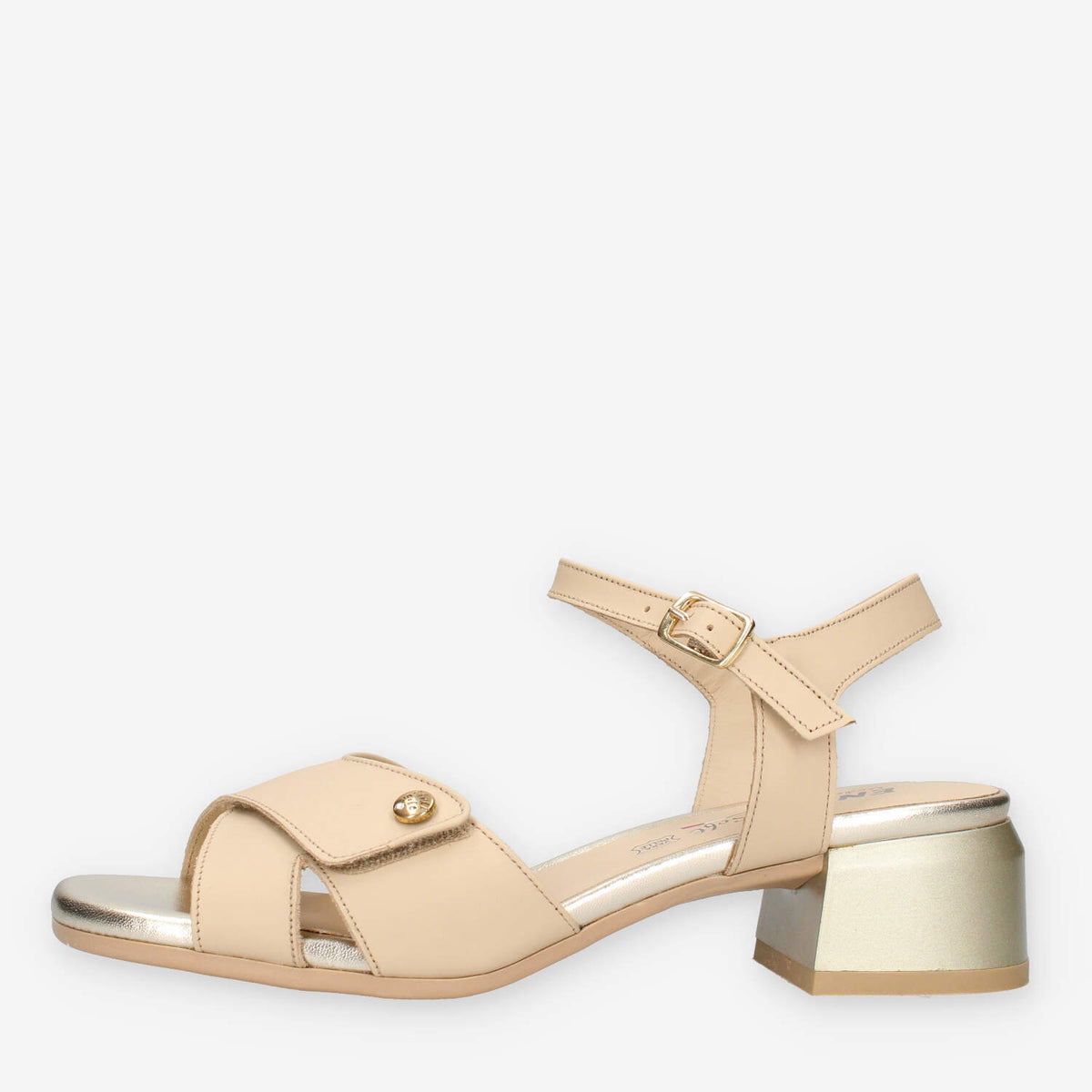 Enval Soft 1275822-DESERTO Sandali beige da donna con tacco