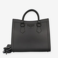 FLAT WOOD M_24-BLACK / BLACK Marc Ellis Borsa a mano nera