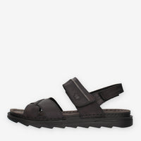 Lumberjack 102268853-TOTAL BLACK ASHER Sandali neri da uomo