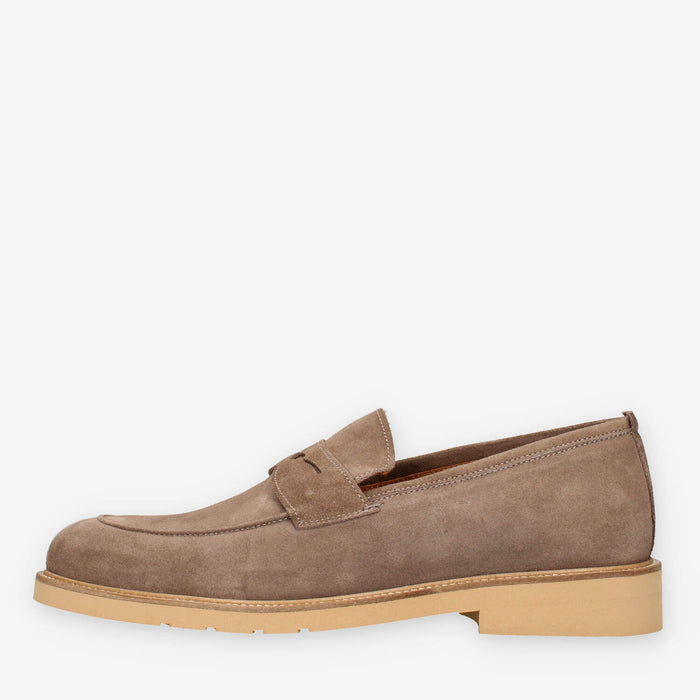 Exton 5176-CAM-TAUPE Mocassini taupe da uomo