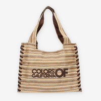 Colors of California HC.HOLLY-NAT Borsa a spalla beige in raffia