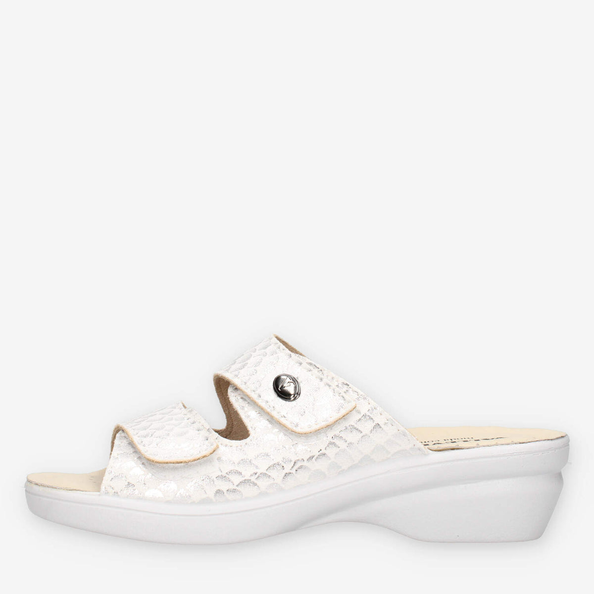 Valleverde 25312B-ARGENTO Ciabatte argento da donna