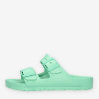 Birkenstock 1019120 Arizona Eva Sandali scalzati verdi (calzata stretta)