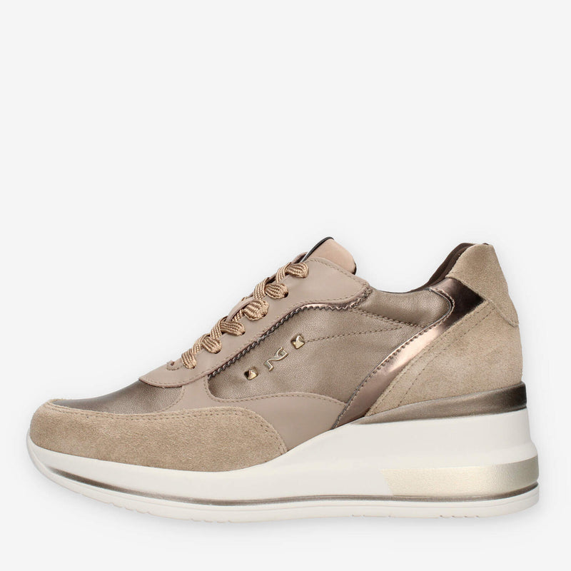 Nero Giardini I514130D-501 Sneakers tortora con zeppa