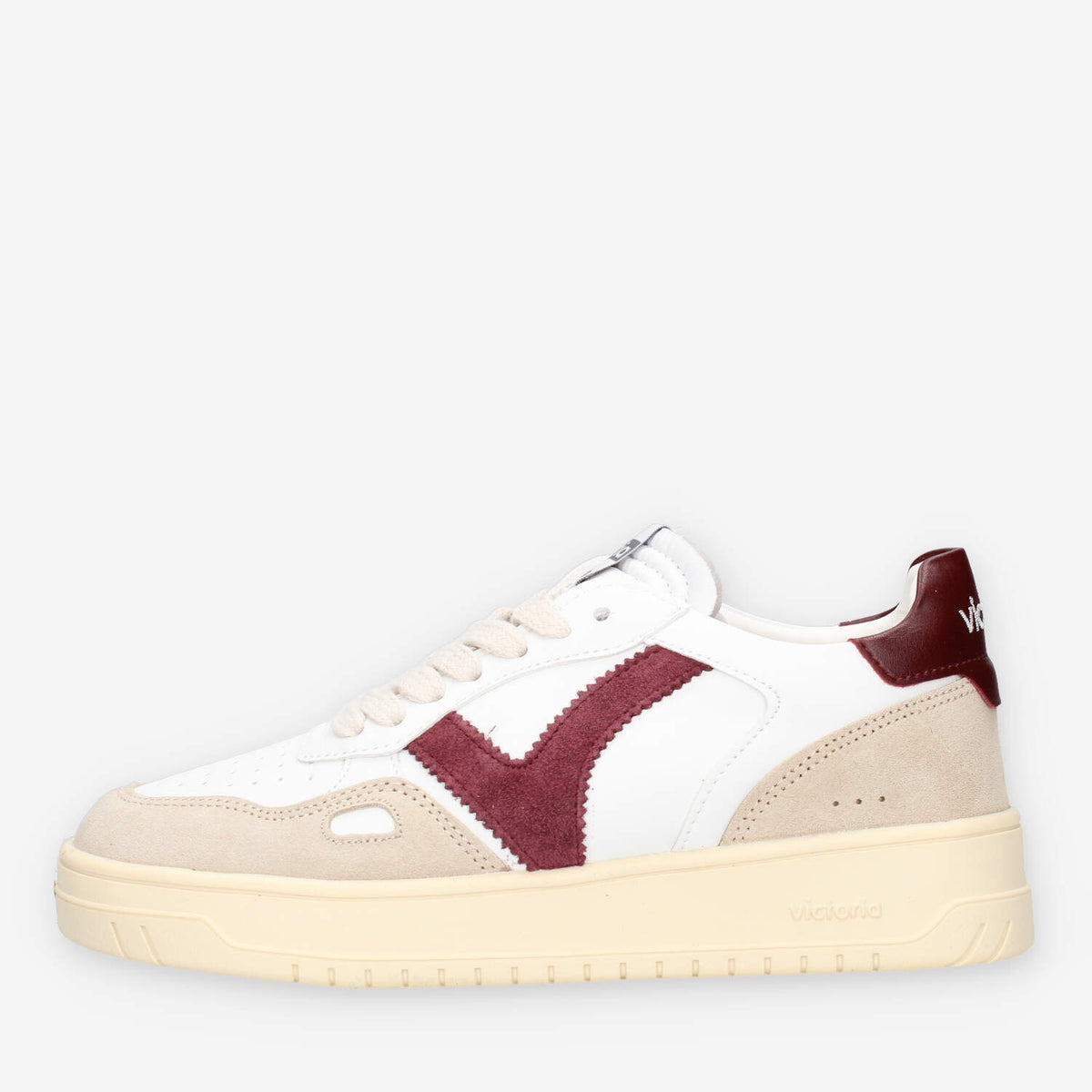 Victoria 1257136-BURDEOS Sneakers bianche e bordeaux da donna