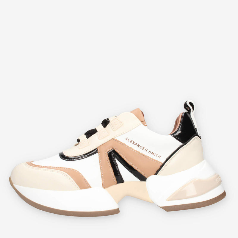 ASBAMBW-1216-WCM Alexander Smith Marble woman Sneakers bianche e camel da donna